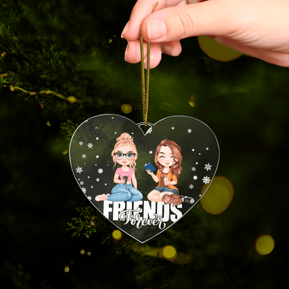 Friends Clipart - bombka choinkowa, spersonalizowany prezent dla przyjaciółki - idamell.com