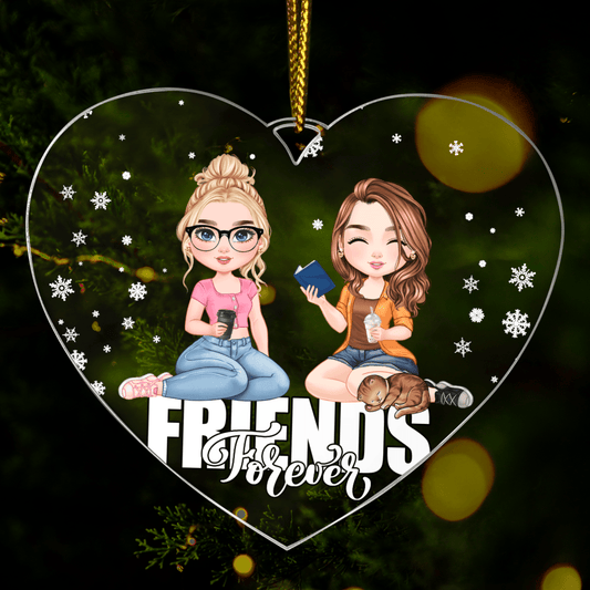 Friends Clipart - bombka choinkowa, spersonalizowany prezent dla przyjaciółki - idamell.com