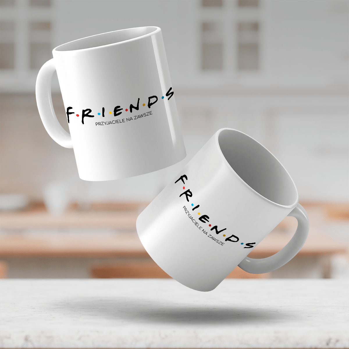 Friends napis - 1x Kubek z nadrukiem, spersonalizowany prezent dla przyjaciela - idamell.com