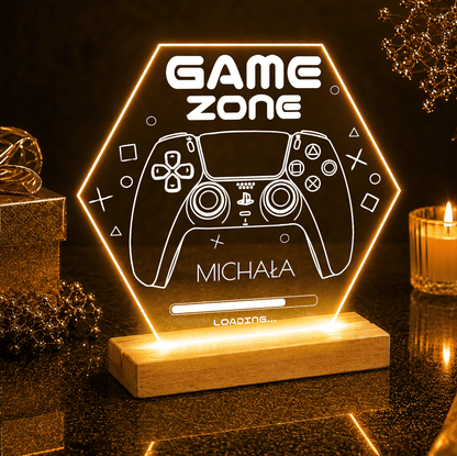 Game zone - Druk na szkle, spersonalizowany prezent dla niego - idamell.com