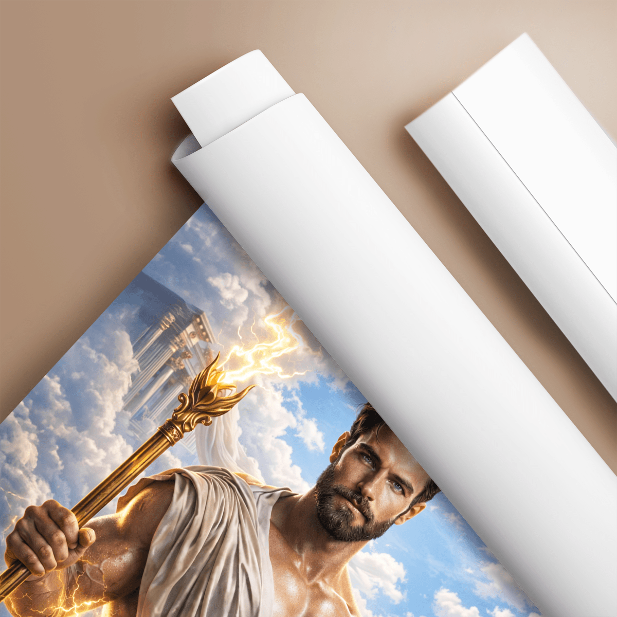 Grecki bóg - plakat, spersonalizowany prezent dla niego - idamell.com