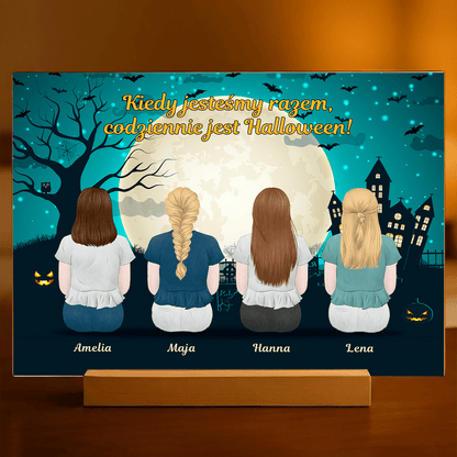 Halloween siostry Clipart - Druk na szkle, spersonalizowany prezent dla siostry - idamell.com