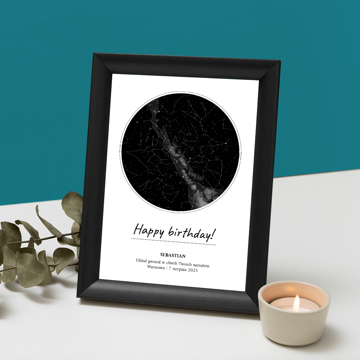 Happy birthday! - Druk na szkle, spersonalizowany prezent na urodziny - idamell.com