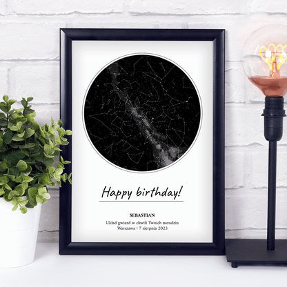 Happy birthday! - Druk na szkle, spersonalizowany prezent na urodziny - idamell.com