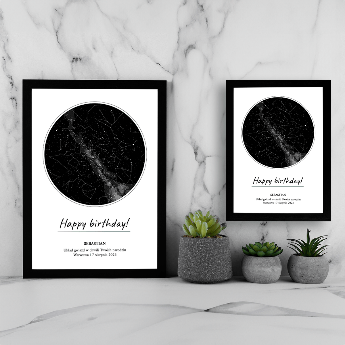Happy birthday! - Druk na szkle, spersonalizowany prezent na urodziny - idamell.com