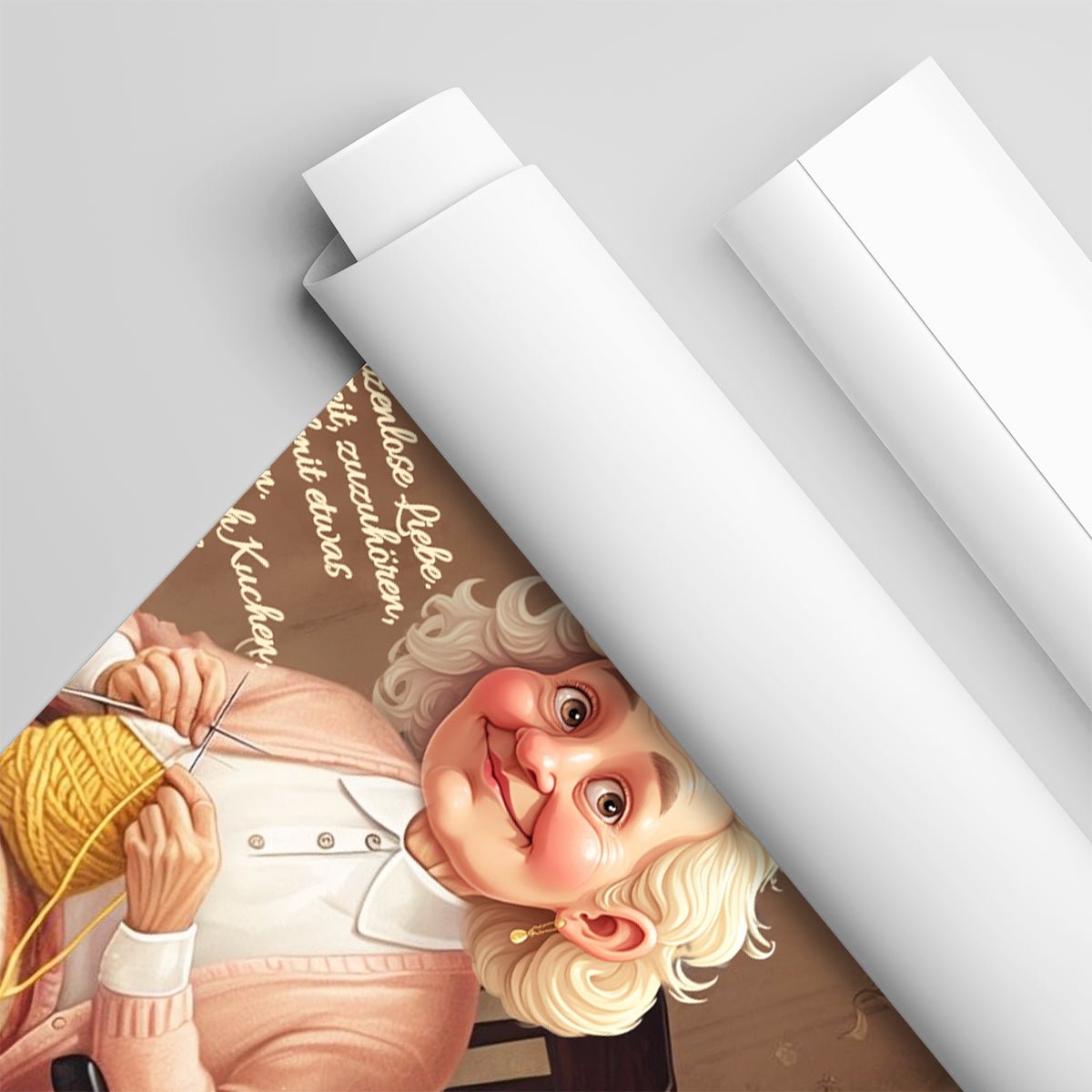 Ilustracja dla babci + tekst - plakat, spersonalizowany prezent dla babci - idamell.com