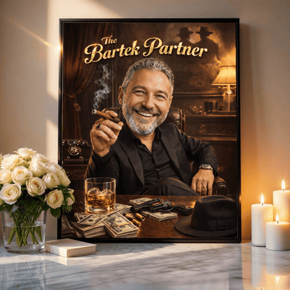 Jak gangster - plakat, spersonalizowany prezent dla niego - idamell.com