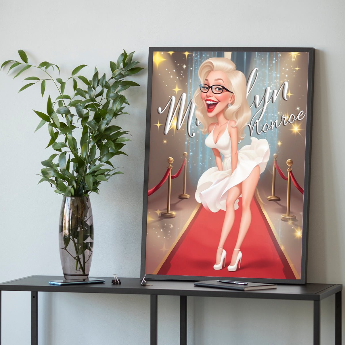 Jak Marlin Monroe - plakat, spersonalizowany prezent dla niej - idamell.com