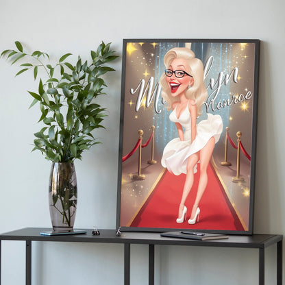Jak Marlin Monroe - plakat, spersonalizowany prezent dla niej - idamell.com