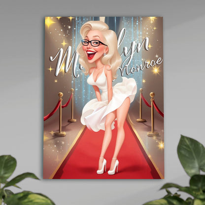 Jak Marlin Monroe - plakat, spersonalizowany prezent dla niej - idamell.com