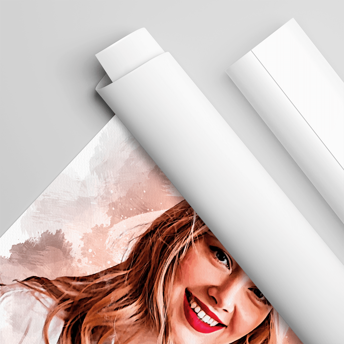 Jak namalowane akwarelą - plakat, spersonalizowany prezent dla niej - idamell.com