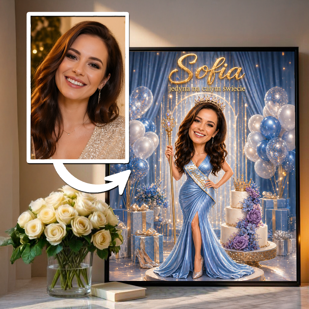 Jedyna taka na świcie - plakat, spersonalizowany prezent dla kobiety - idamell.com
