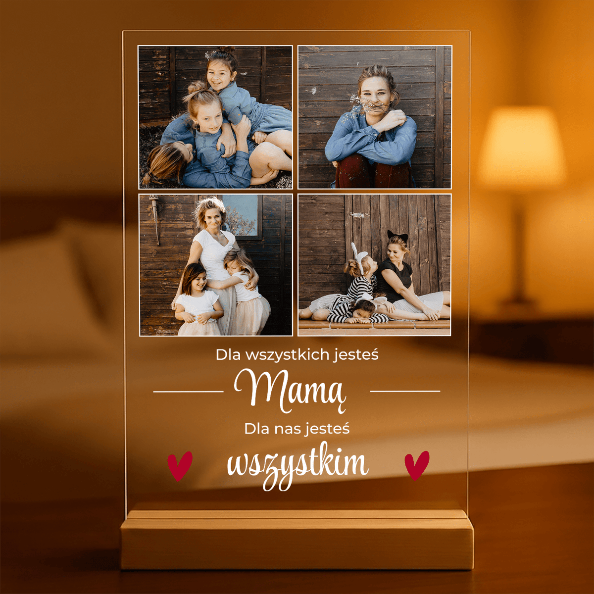 Jesteś wspaniała! - Druk na szkle, spersonalizowany prezent dla mamy - idamell.com