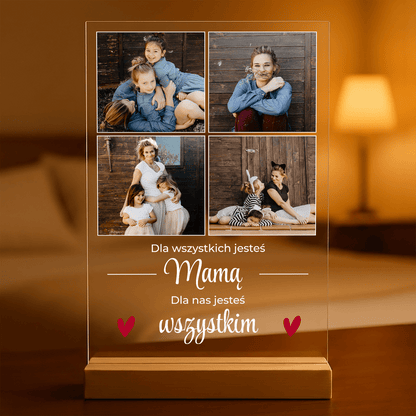 Jesteś wspaniała! - Druk na szkle, spersonalizowany prezent dla mamy - idamell.com