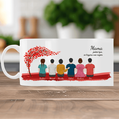 Kochana mama - Kubek z nadrukiem, spersonalizowany prezent dla mamy - idamell.com