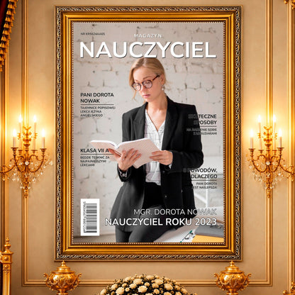 Kolaż ze zdjęć na płótnie Nauczyciel roku — prezent dla nauczyciela - idamell.com
