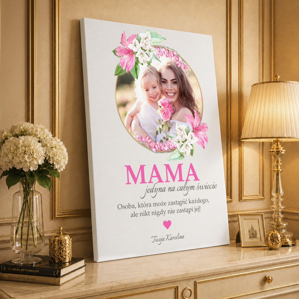 Kolaż ze zdjęć na płótnie Niezastąpiona mama — prezent dla mamy - idamell.com