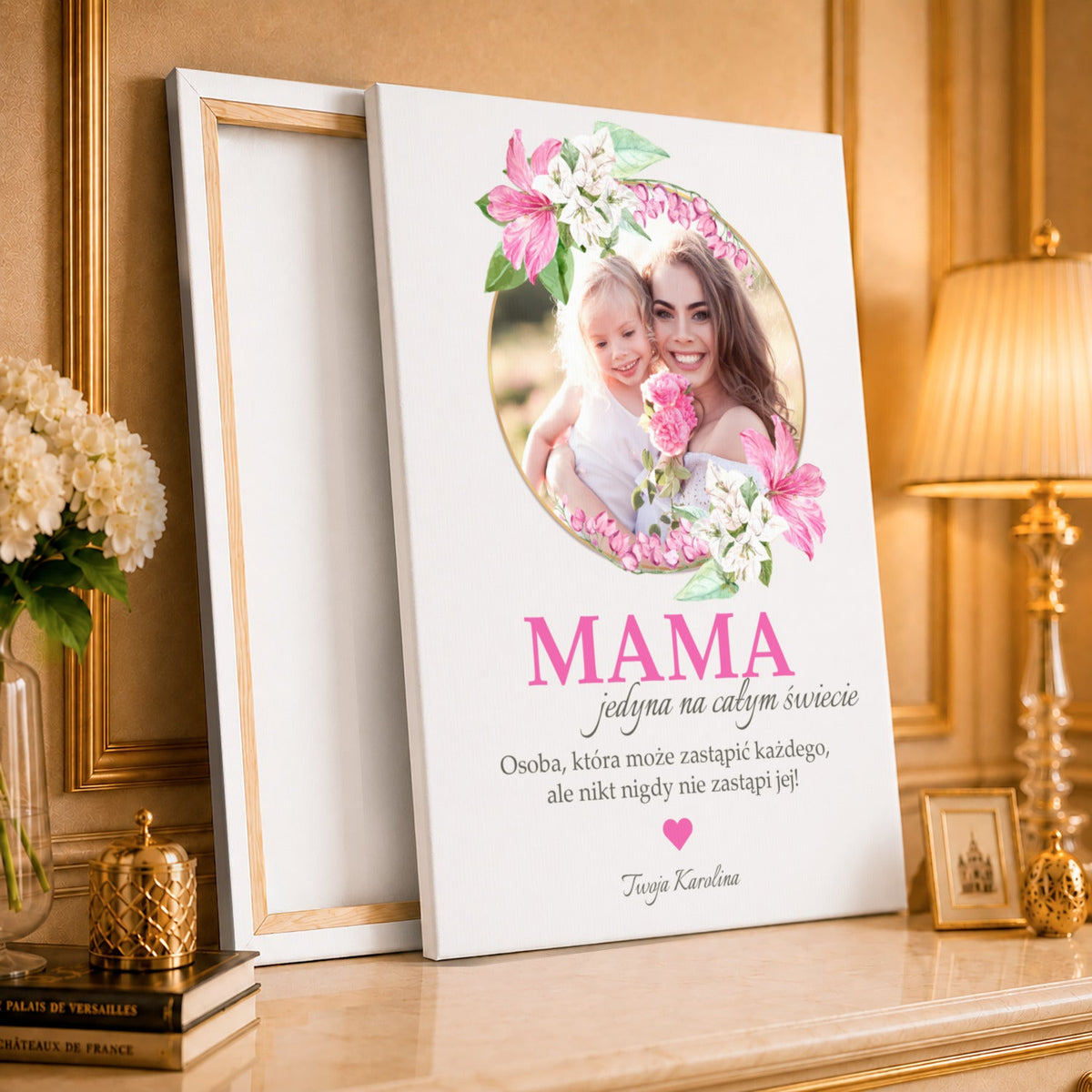 Kolaż ze zdjęć na płótnie Niezastąpiona mama — prezent dla mamy - idamell.com