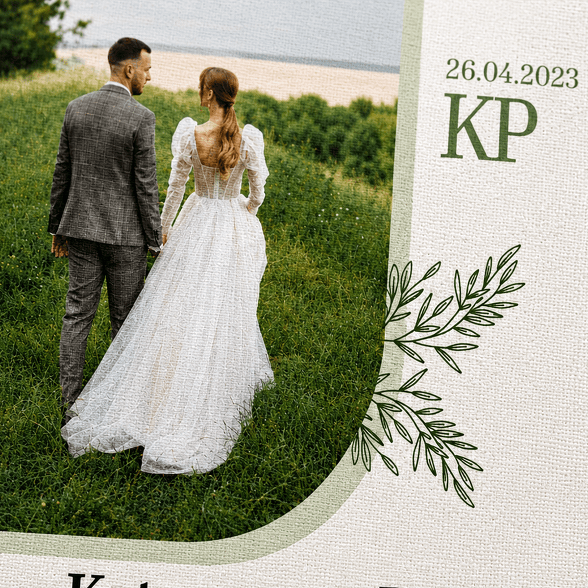 Kolaż ze zdjęć na płótnie od pary młodej prezent na rocznicę - idamell.com