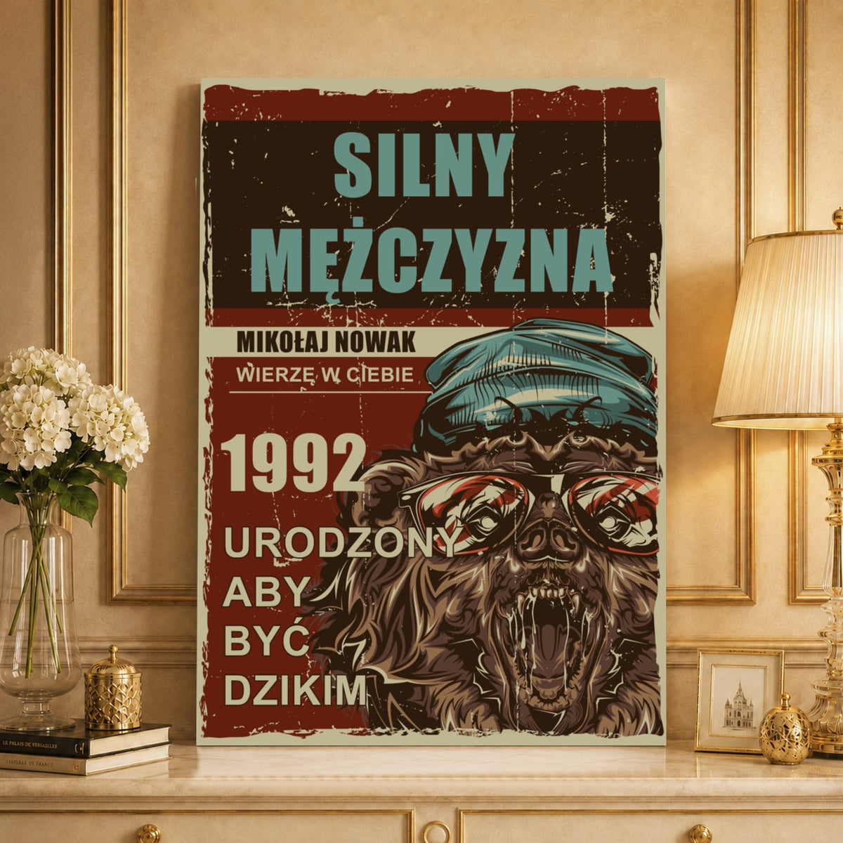 Kolaż ze zdjęć na płótnie Siła i spokój — prezent dla mężczyzny - idamell.com
