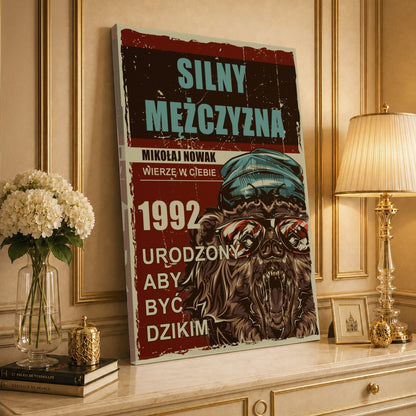 Kolaż ze zdjęć na płótnie Siła i spokój — prezent dla mężczyzny - idamell.com