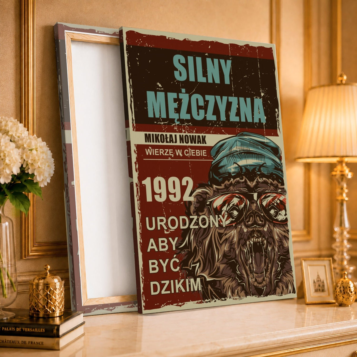 Kolaż ze zdjęć na płótnie Siła i spokój — prezent dla mężczyzny - idamell.com