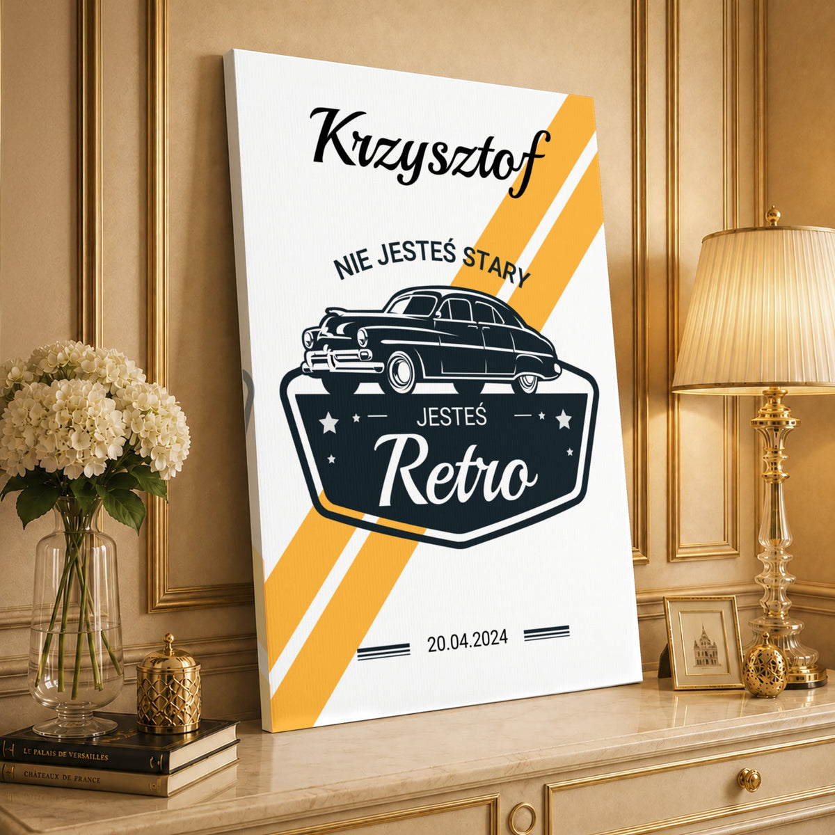 Kolaż ze zdjęć na płótnie Styl retro — prezent dla mężczyzny - idamell.com