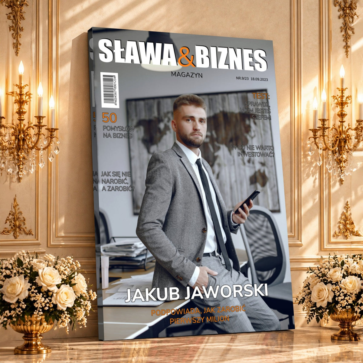 Kolaż ze zdjęć na płótnie Szef — prezent dla przyjaciela - idamell.com