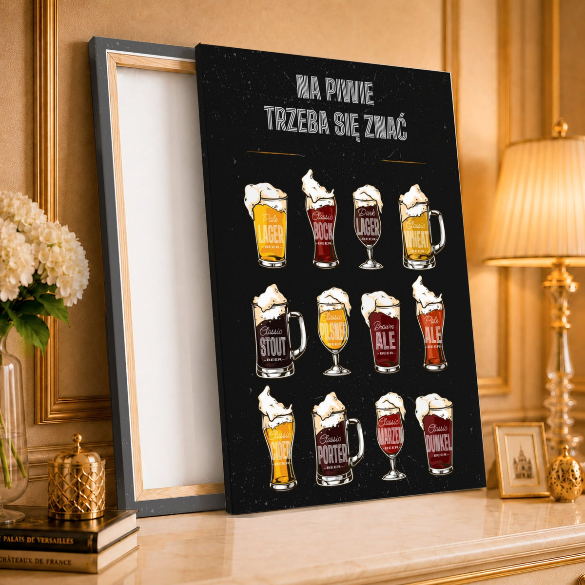 Kolaż ze zdjęć na płótnie Znawca piwa — prezent dla żartownisia - idamell.com