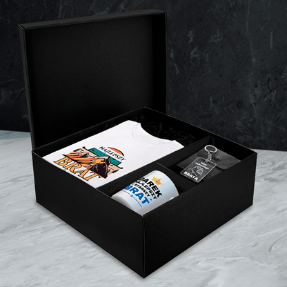 Koszulka + kubek + brelok BRAT - Box prezentowy, spersonalizowany prezent dla brata - idamell.com