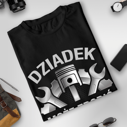 Koszulka męska z nadrukiem DZIADEK - prezent dla dziadka - idamell.com