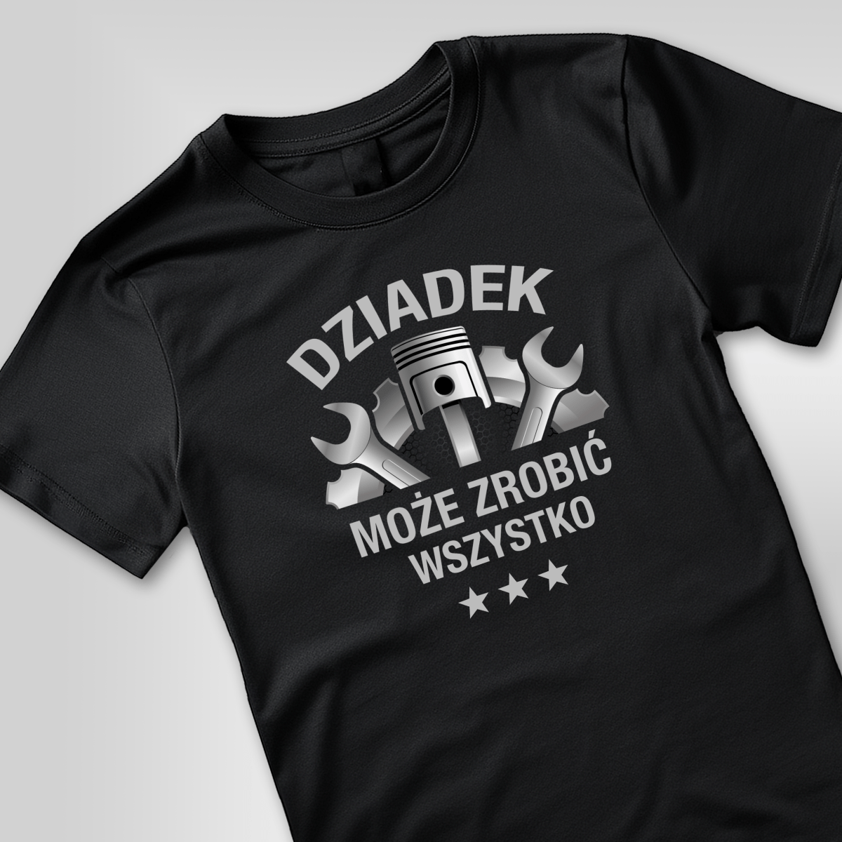 Koszulka męska z nadrukiem DZIADEK - prezent dla dziadka - idamell.com