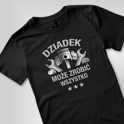 Koszulka męska z nadrukiem DZIADEK - prezent dla dziadka - idamell.com