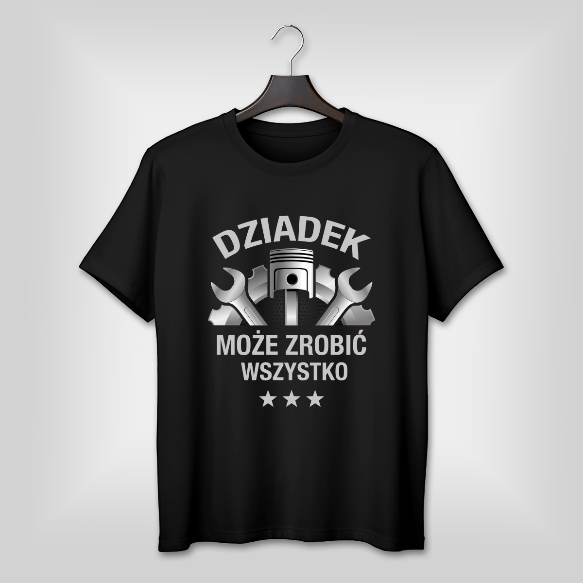 Koszulka męska z nadrukiem DZIADEK - prezent dla dziadka - idamell.com