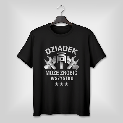 Koszulka męska z nadrukiem DZIADEK - prezent dla dziadka - idamell.com