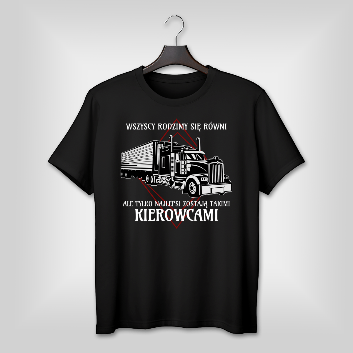 Koszulka męska z nadrukiem KIEROWCA - spersonalizowany prezent dla niego - idamell.com