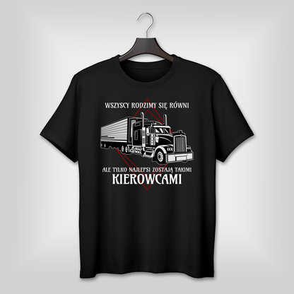 Koszulka męska z nadrukiem KIEROWCA - spersonalizowany prezent dla niego - idamell.com