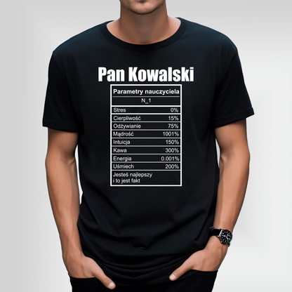 Koszulka męska z nadrukiem NAUCZYCIEL - prezent dla nauczyciela - idamell.com