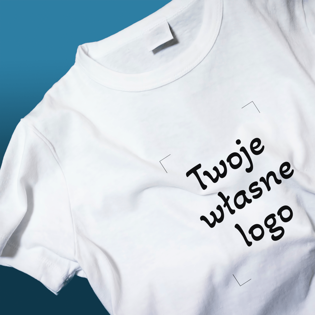 Koszulka męska z nadrukiem TWOJE LOGO - spersonalizowany prezent dla pracownika - idamell.com