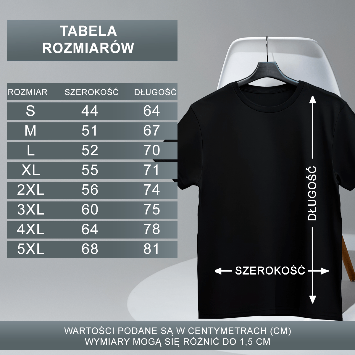 Koszulka męska z nadrukiem W.U.J.E.K. - spersonalizowany prezent dla wujka - idamell.com