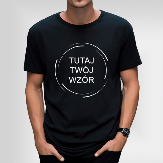 Koszulka męska z TWOIM NADRUKIEM - prezent dla mężczyzny - idamell.com