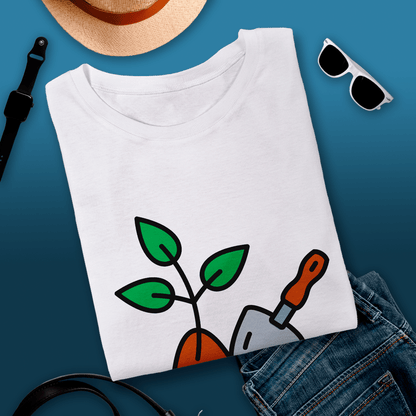 Koszulka unisex z nadrukiem PRZESADZAM - prezent dla mężczyzny, kobiety - idamell.com