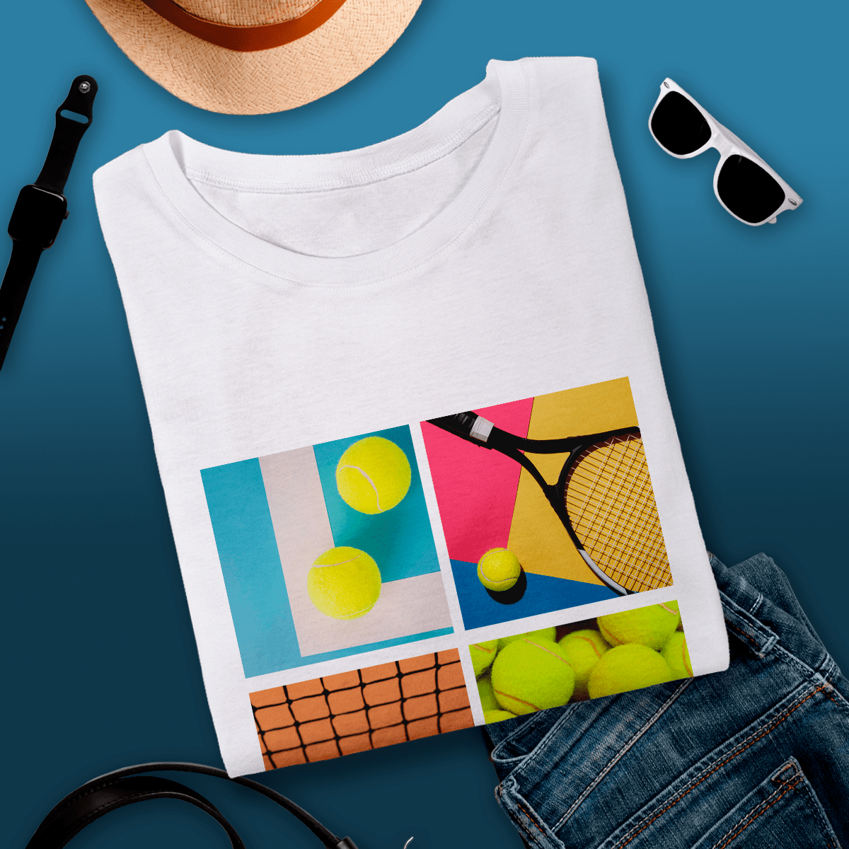 Koszulka unisex z nadrukiem TENIS - prezent dla mężczyzny, kobiety - idamell.com