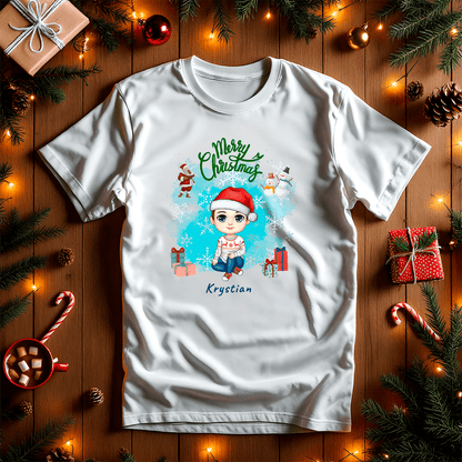 Koszulka z nadrukiem CLIPART + IMIĘ DZIECKA - spersonalizowany prezent dla dziecka - idamell.com