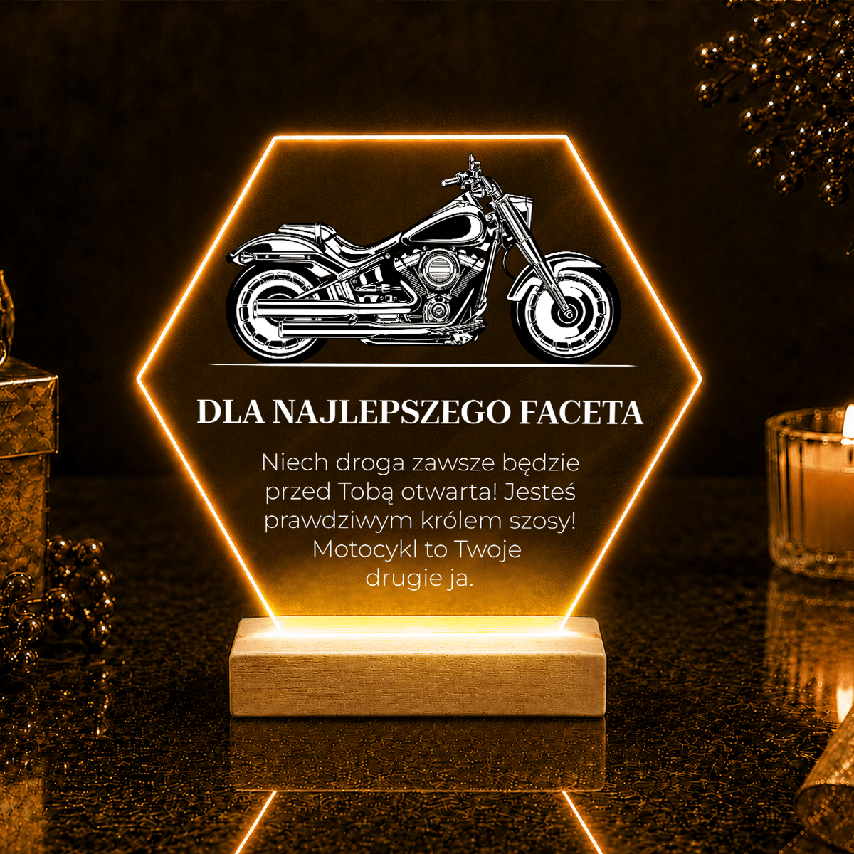 Król szos - Druk na szkle, spersonalizowany prezent dla mężczyzny - idamell.com
