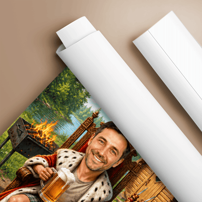 Król Wypoczynku – Personalizowany plakat dla niego - idamell.com