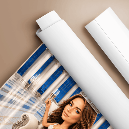 Królowa balu ilustracja - plakat, spersonalizowany prezent dla kobiety - idamell.com