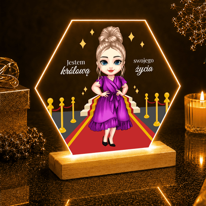 Królowa życia Clipart - Druk na szkle, spersonalizowany prezent dla niej - idamell.com