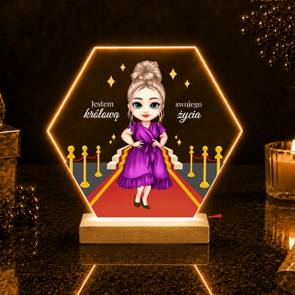 Królowa życia Clipart - Druk na szkle, spersonalizowany prezent dla niej - idamell.com