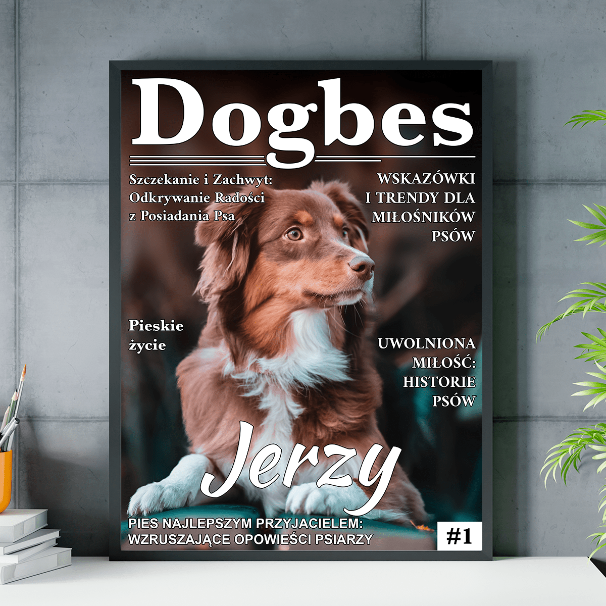Magazyn Dogbes - plakat, spersonalizowany prezent dla właściciela psa - idamell.com